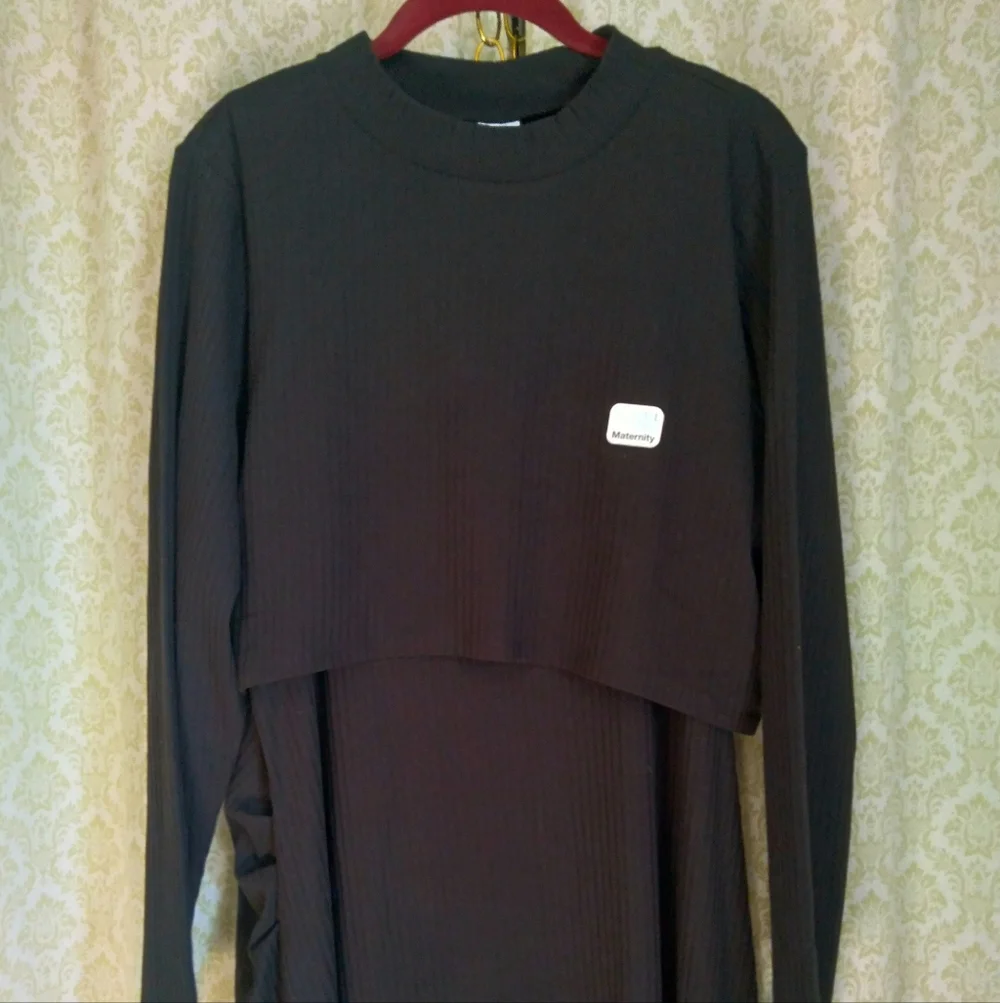 NWT Maternity Ribbed Dress Set 2 Piece 16 - 18 - Picture 4 of 8